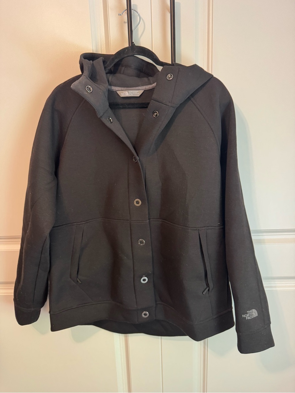 The North Face Black Hooded Bomber Jacket